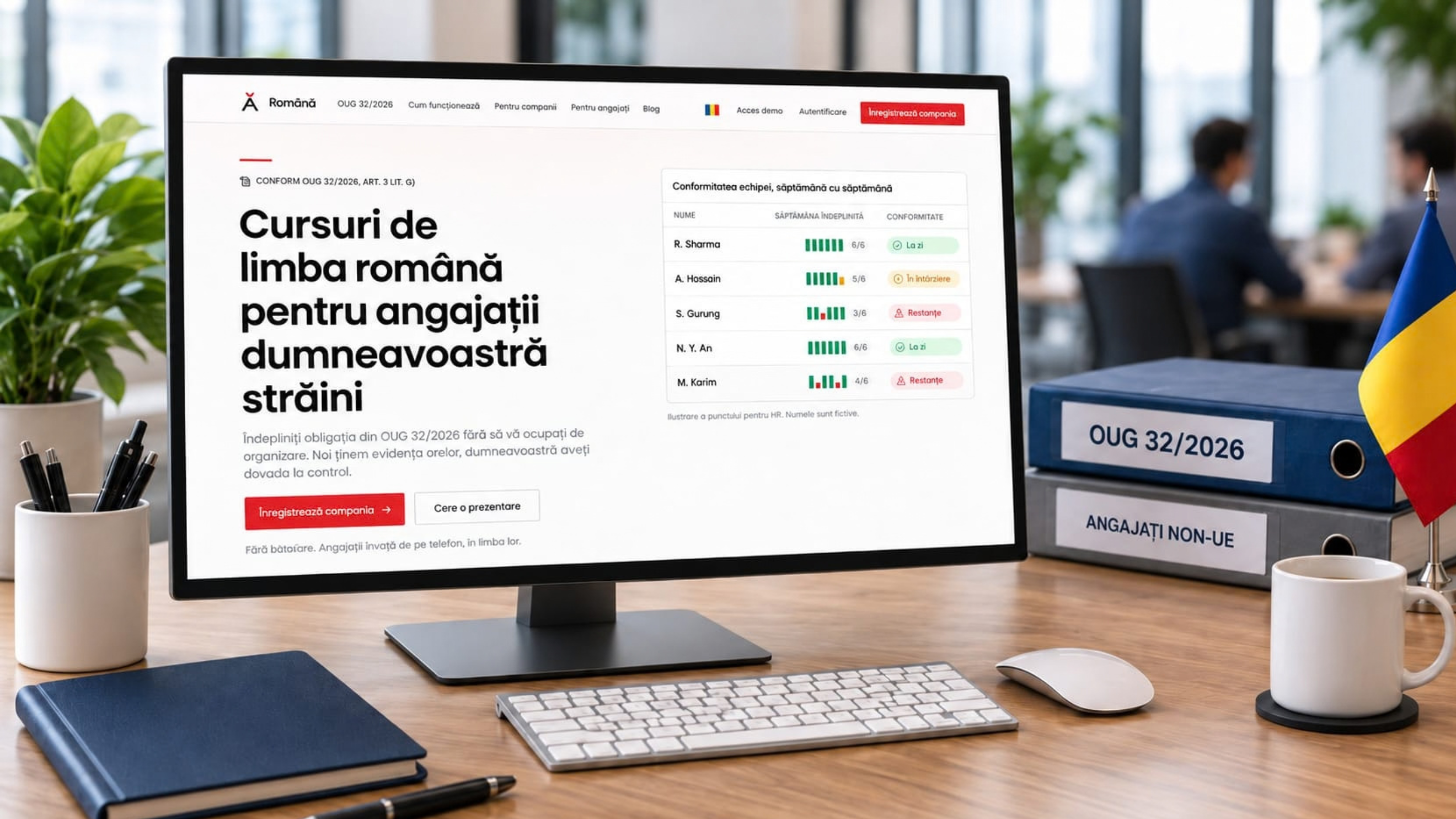 Imagine homepage romana pentru straini